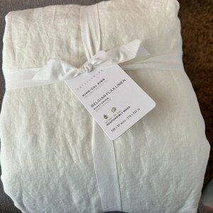 Pottery Barn Belgian Flax Linen Duvet Cover